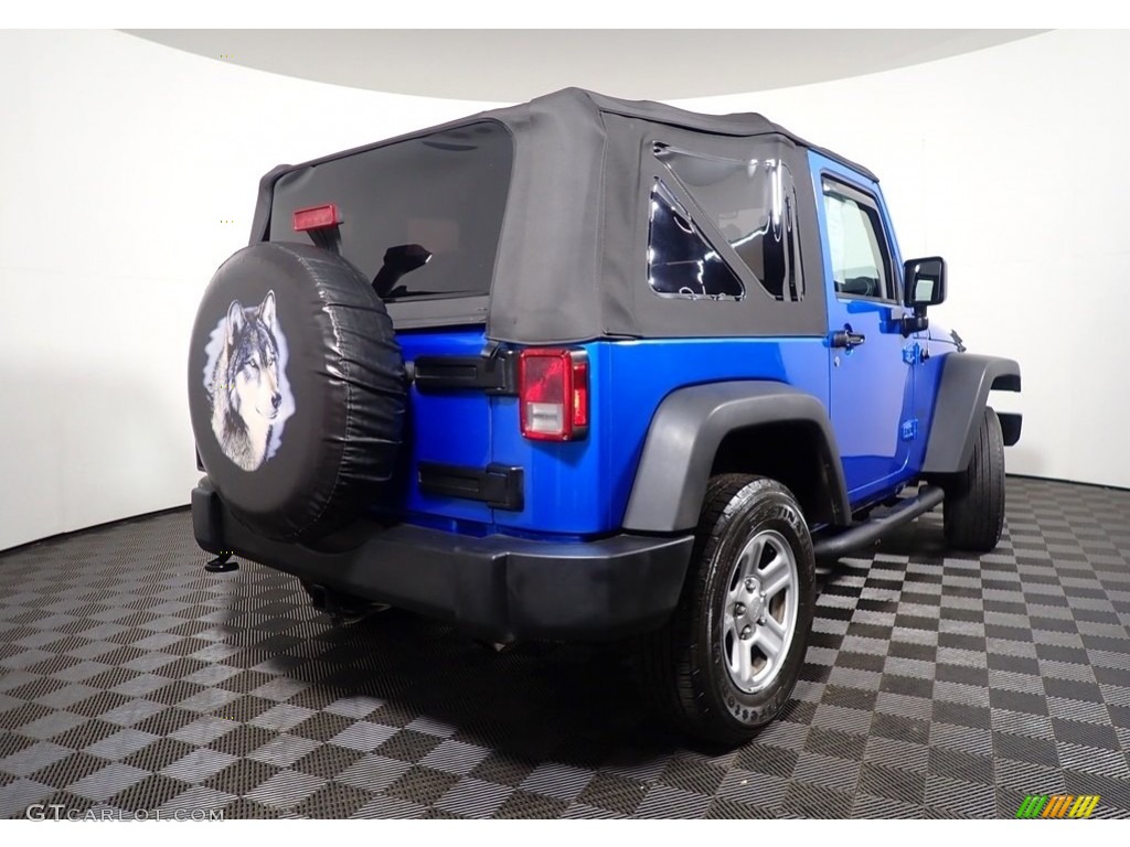 2015 Wrangler Sport 4x4 - Hydro Blue Pearl / Black photo #13