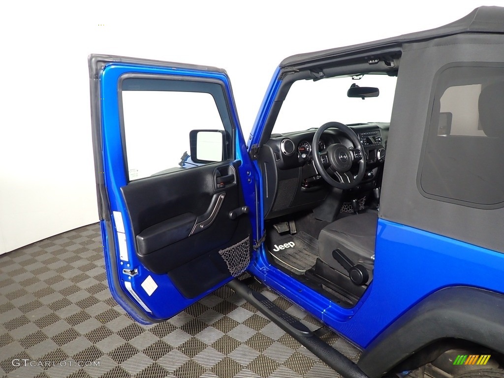 2015 Wrangler Sport 4x4 - Hydro Blue Pearl / Black photo #15