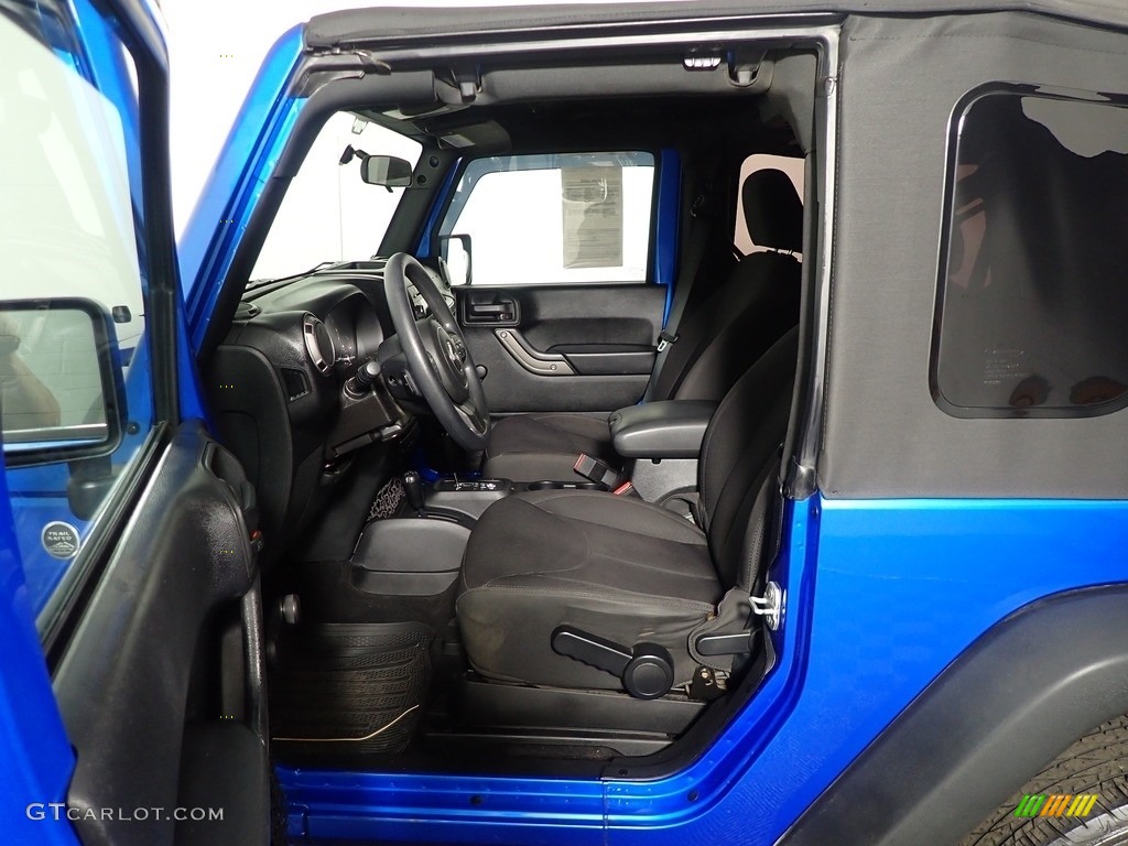 2015 Wrangler Sport 4x4 - Hydro Blue Pearl / Black photo #16