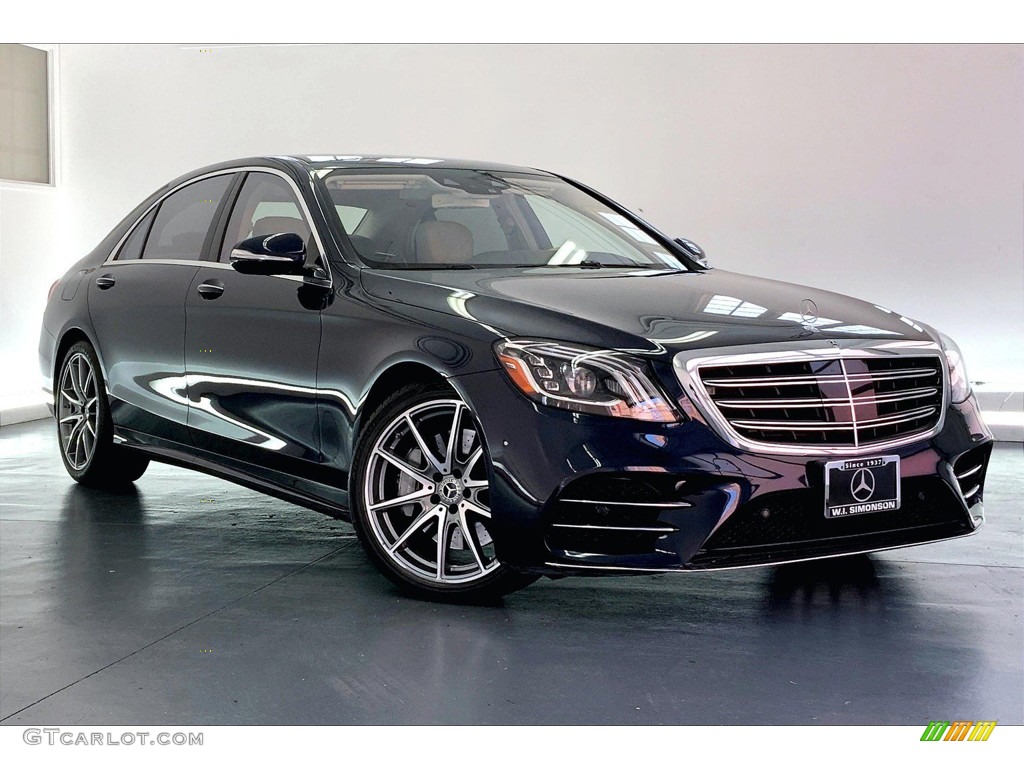 Lunar Blue Metallic 2020 Mercedes-Benz S 450 Sedan Exterior Photo #146188266