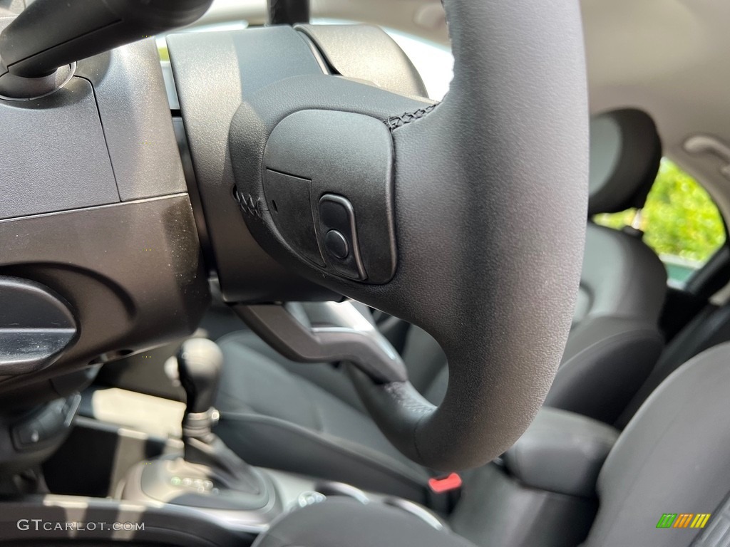 2023 Fiat 500X Pop AWD Black Steering Wheel Photo #146188326
