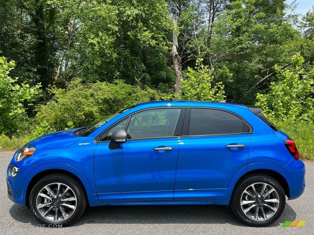 Italia Blue 2023 Fiat 500X Sport AWD Exterior Photo #146188791