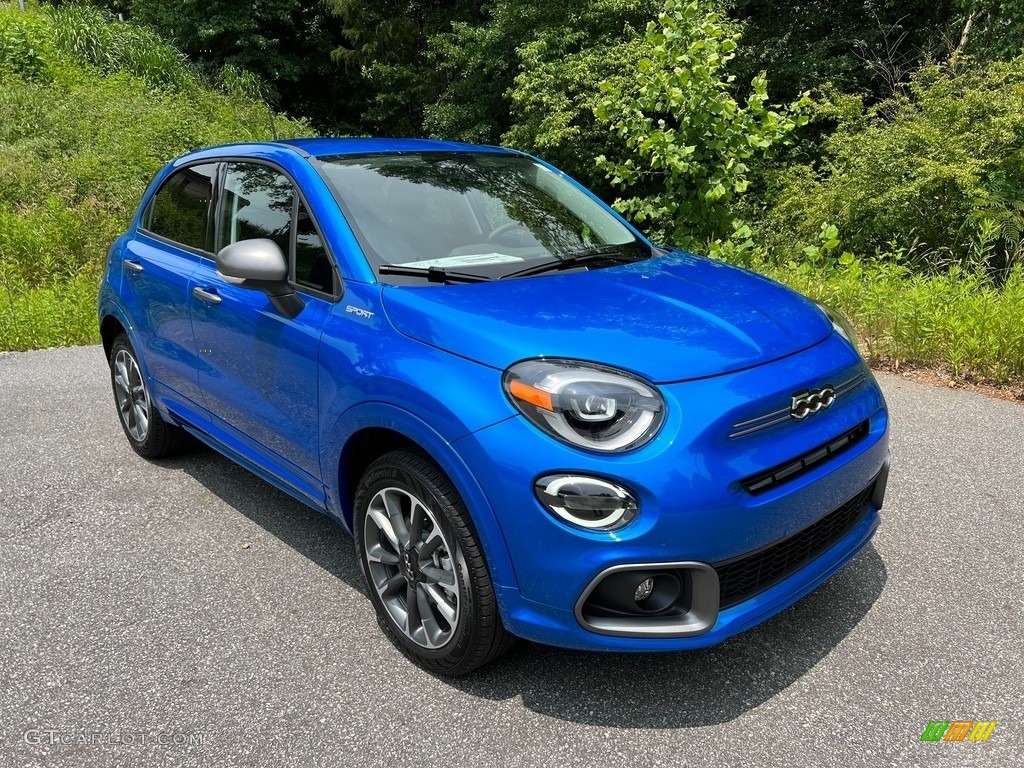 Italia Blue 2023 Fiat 500X Sport AWD Exterior Photo #146188866