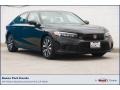 2022 Crystal Black Pearl Honda Civic EX Sedan  photo #1