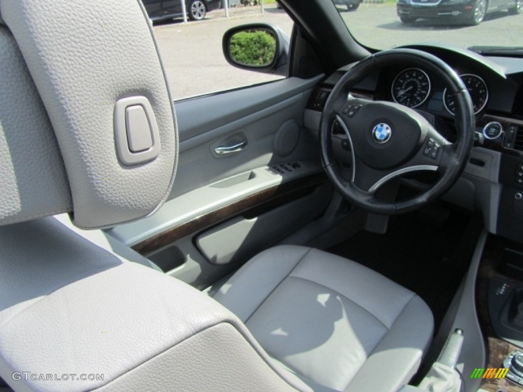Gray Dakota Leather Interior 2010 BMW 3 Series 328i Convertible Photo #146189298