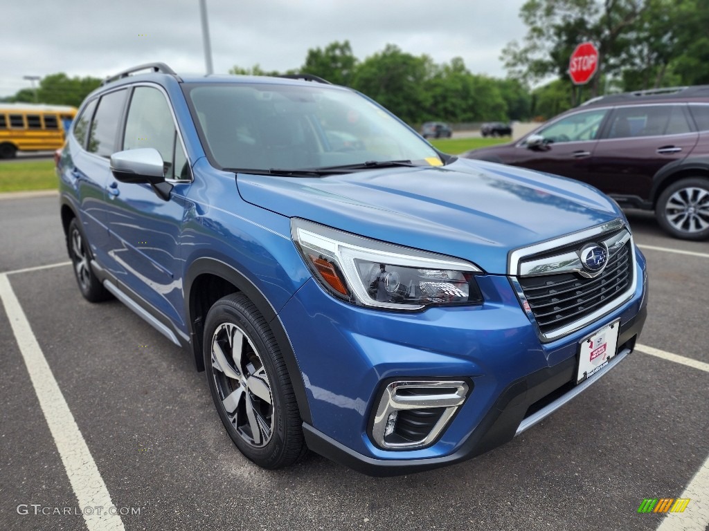 2021 Forester 2.5i Touring - Horizon Blue Pearl / Black photo #2