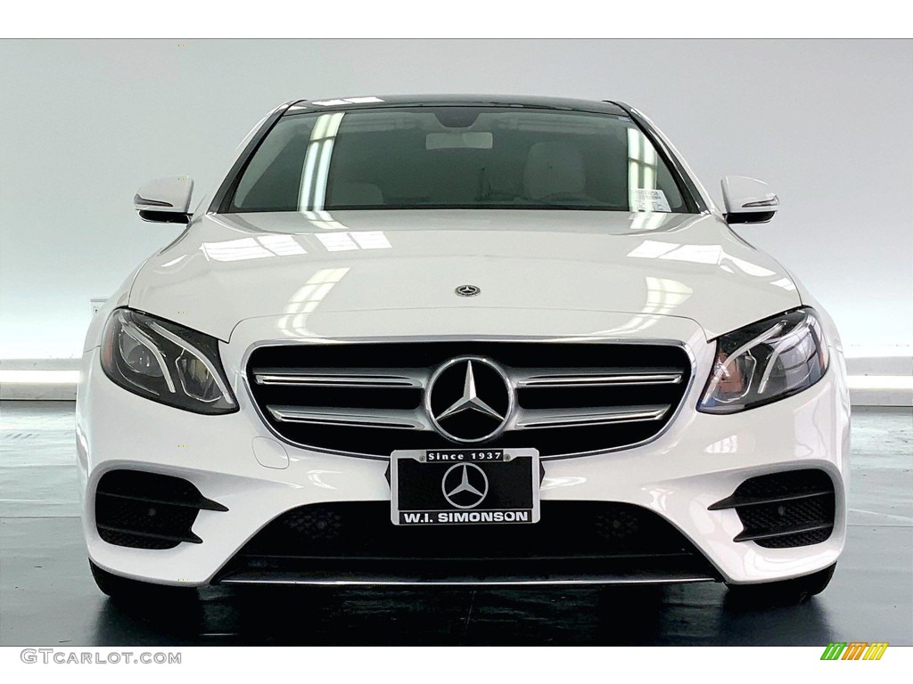2019 E 300 Sedan - Polar White / Macchiato Beige/Black photo #2