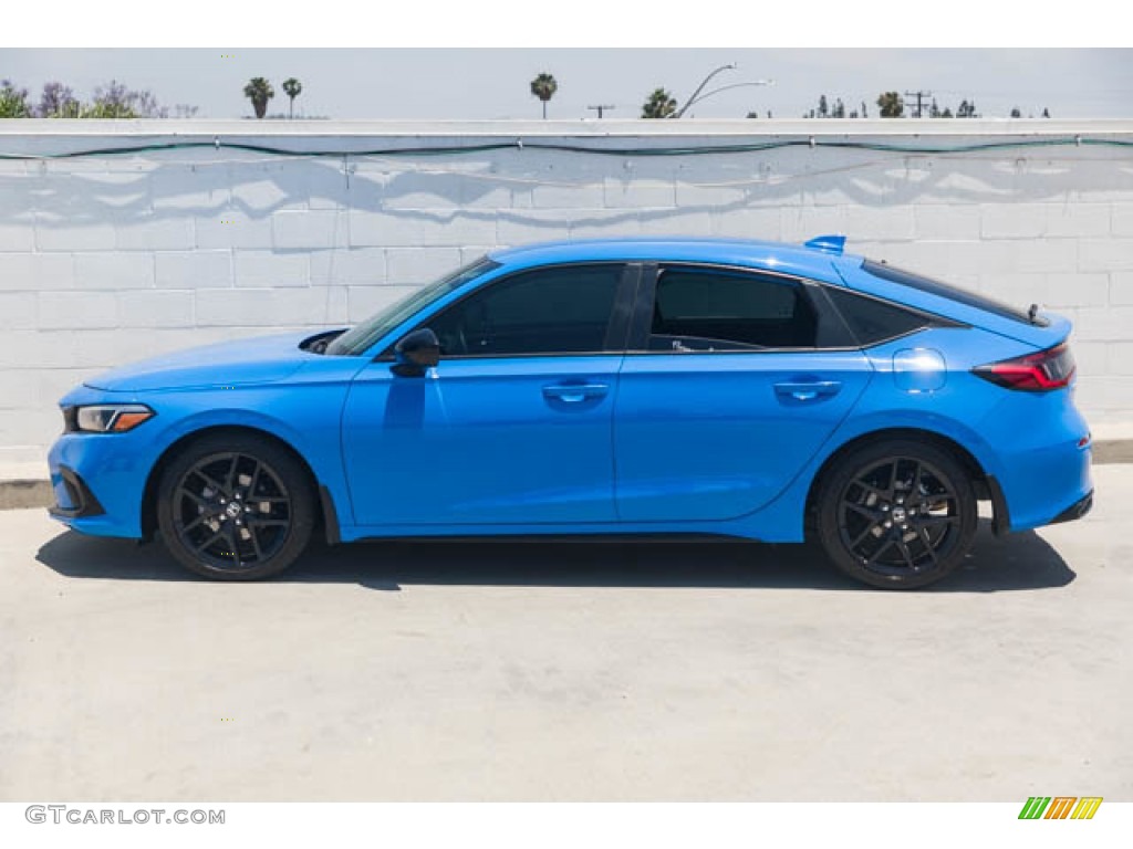 2022 Civic Sport Hatchback - Boost Blue Metallic / Black photo #8