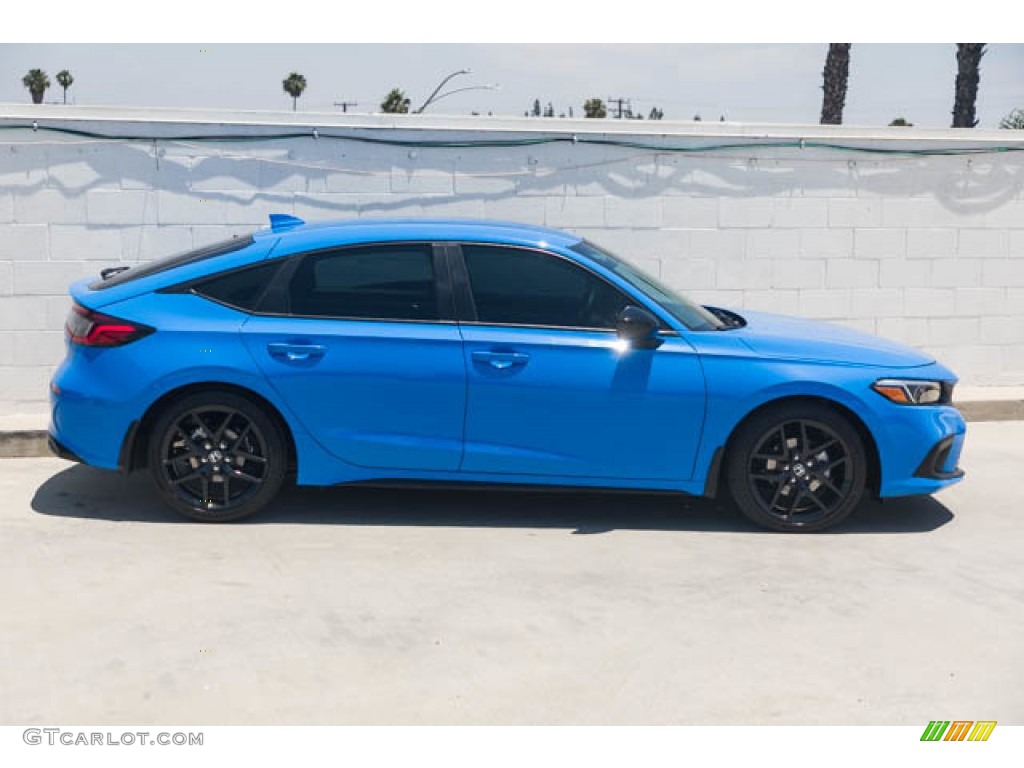 2022 Civic Sport Hatchback - Boost Blue Metallic / Black photo #12
