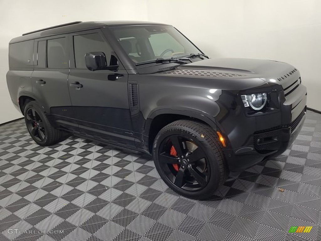 Santorini Black Metallic 2023 Land Rover Defender 130 X Exterior Photo #146190357