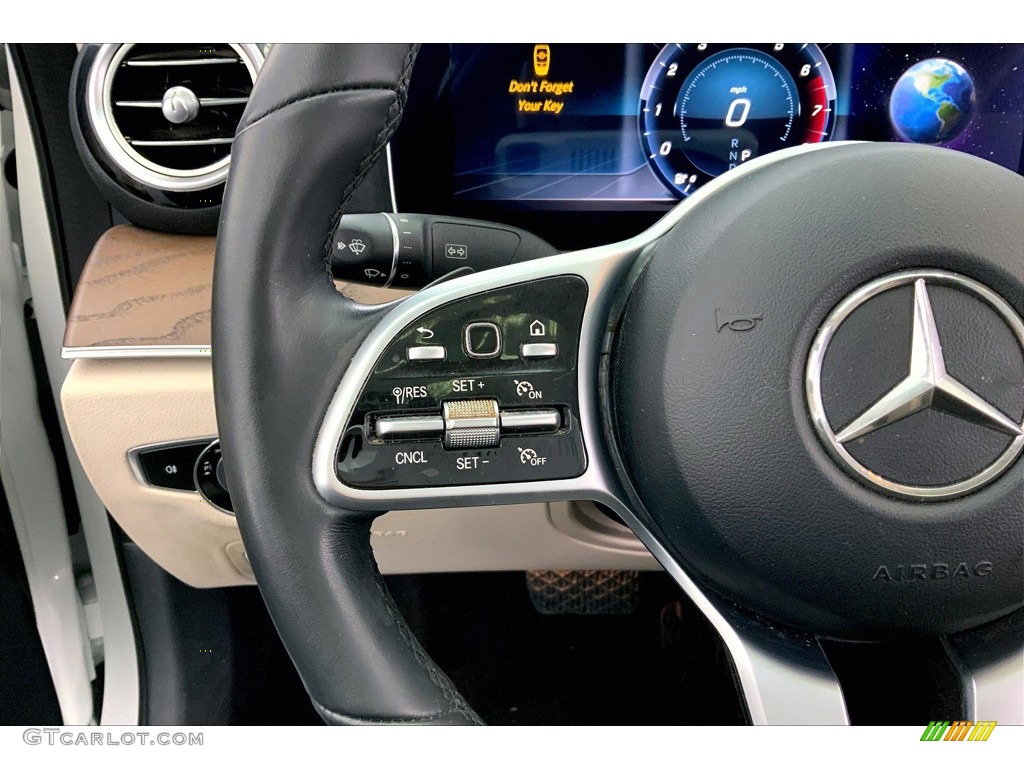 2019 Mercedes-Benz E 300 Sedan Macchiato Beige/Black Steering Wheel Photo #146190621