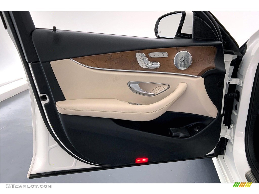 2019 Mercedes-Benz E 300 Sedan Macchiato Beige/Black Door Panel Photo #146190753