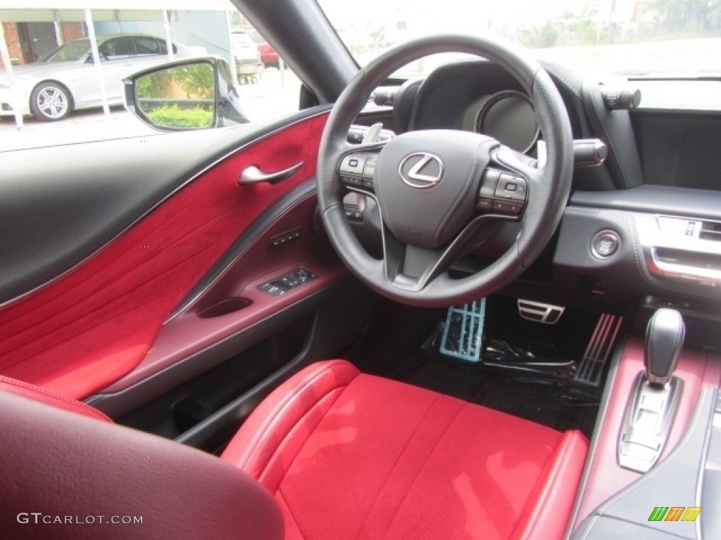 2021 LC 500 Coupe - Ultra White / Circuit Red photo #12