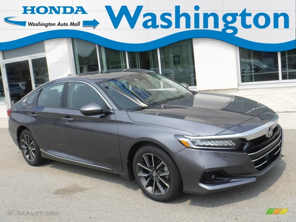 2021 Accord EX-L - Modern Steel Metallic / Black photo #1