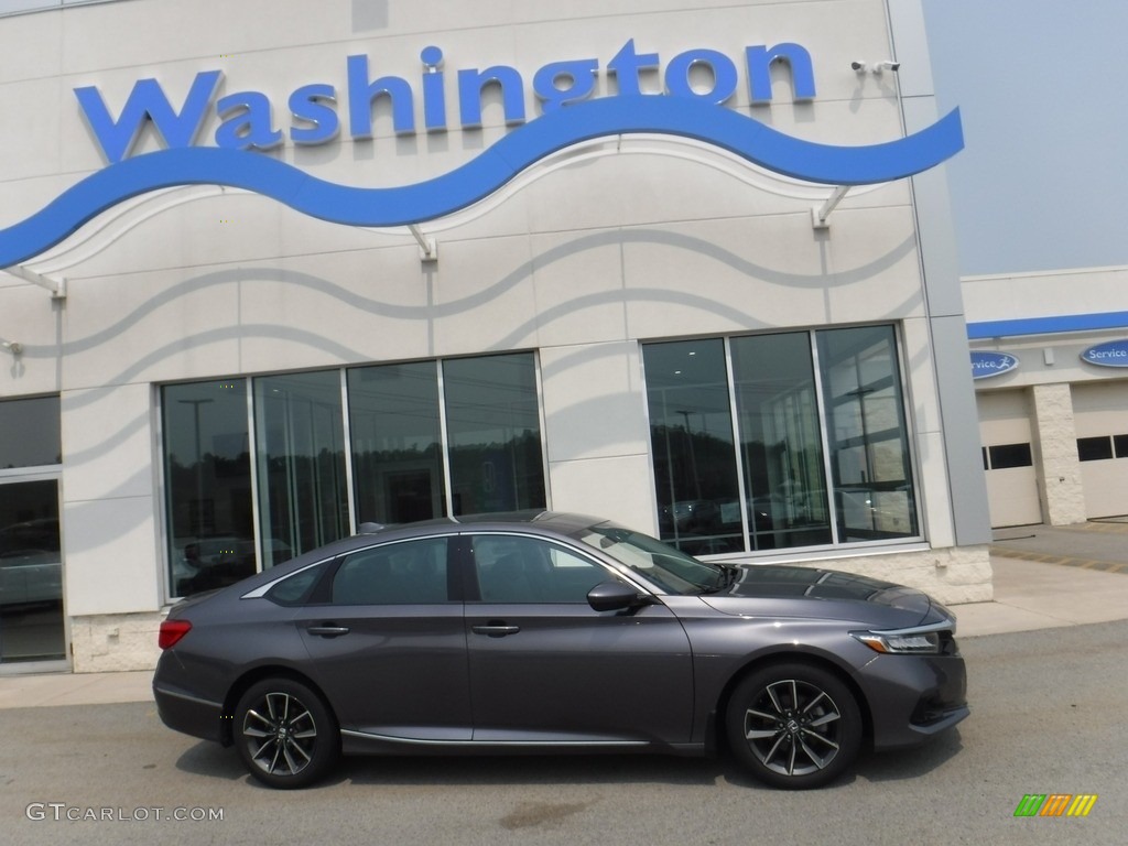 2021 Accord EX-L - Modern Steel Metallic / Black photo #2