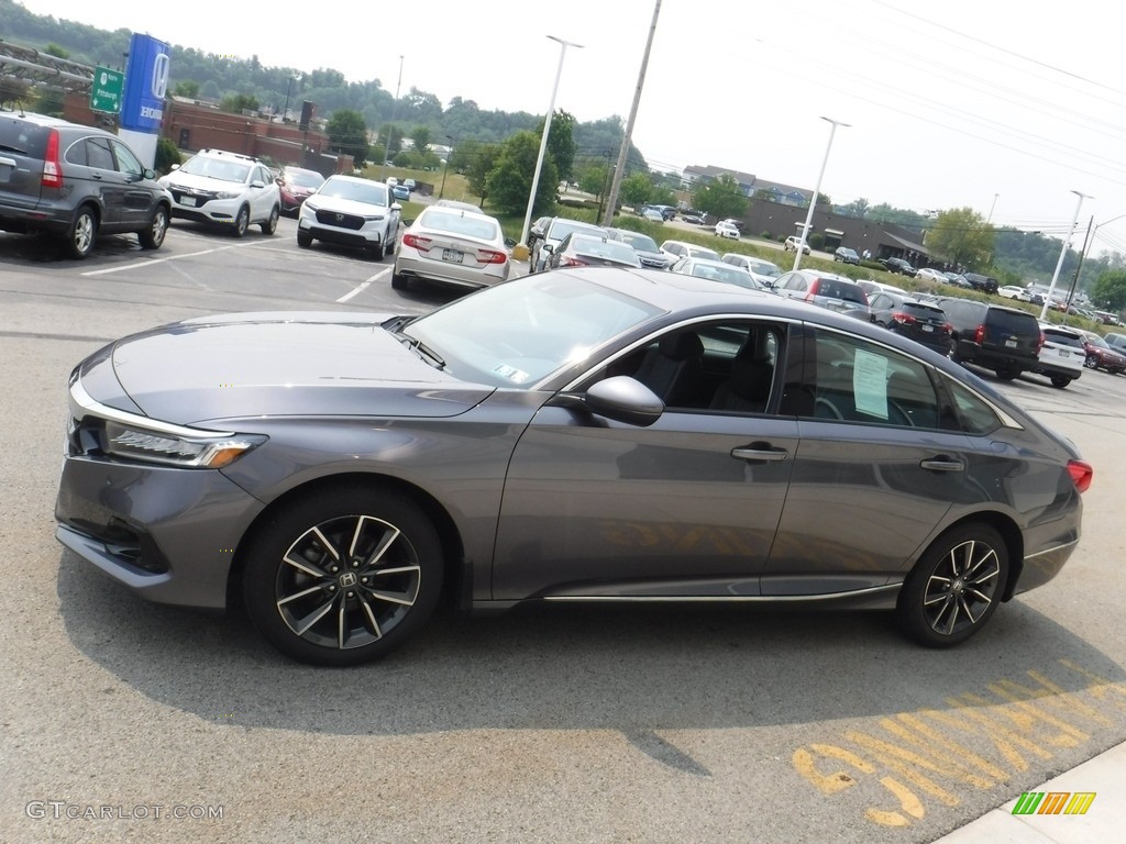 2021 Accord EX-L - Modern Steel Metallic / Black photo #7