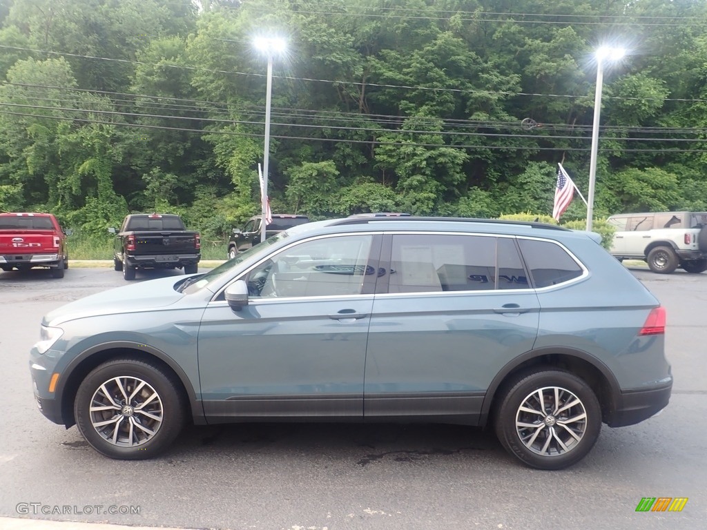 Stone Blue Metallic 2019 Volkswagen Tiguan SE 4MOTION Exterior Photo #146191440
