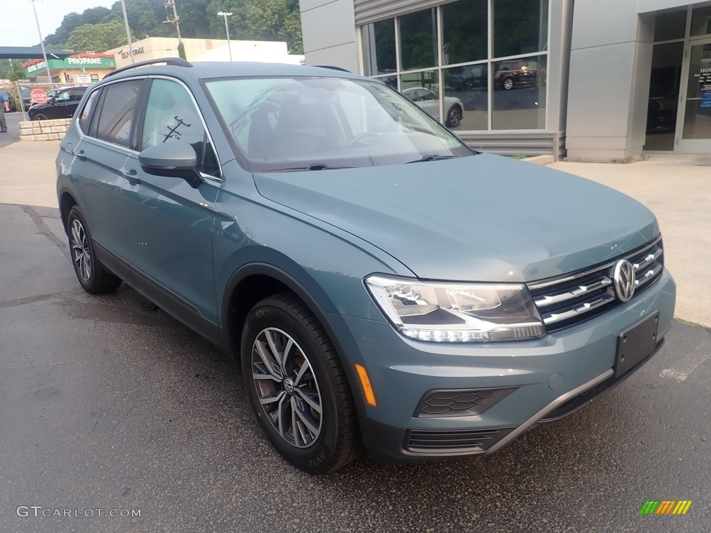2019 Tiguan SE 4MOTION - Stone Blue Metallic / Titan Black photo #9