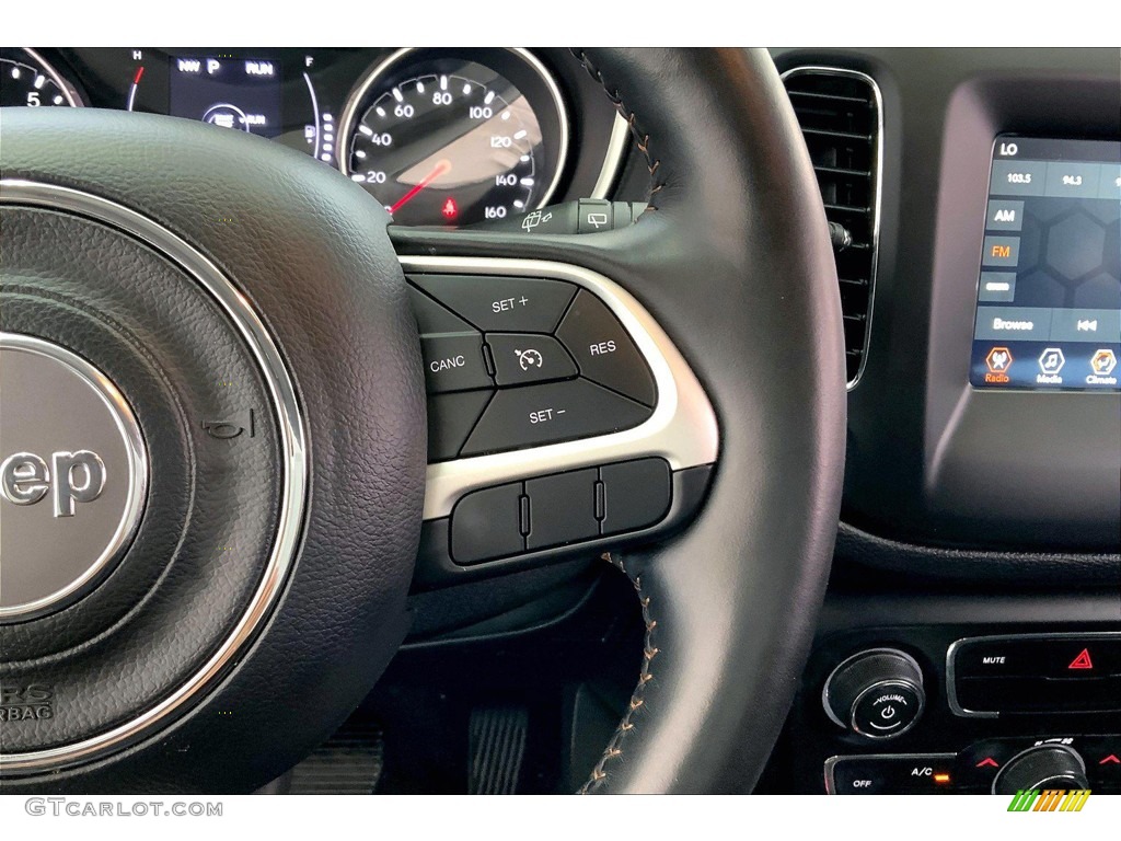 2020 Jeep Compass Latitude 4x4 Black Steering Wheel Photo #146191524