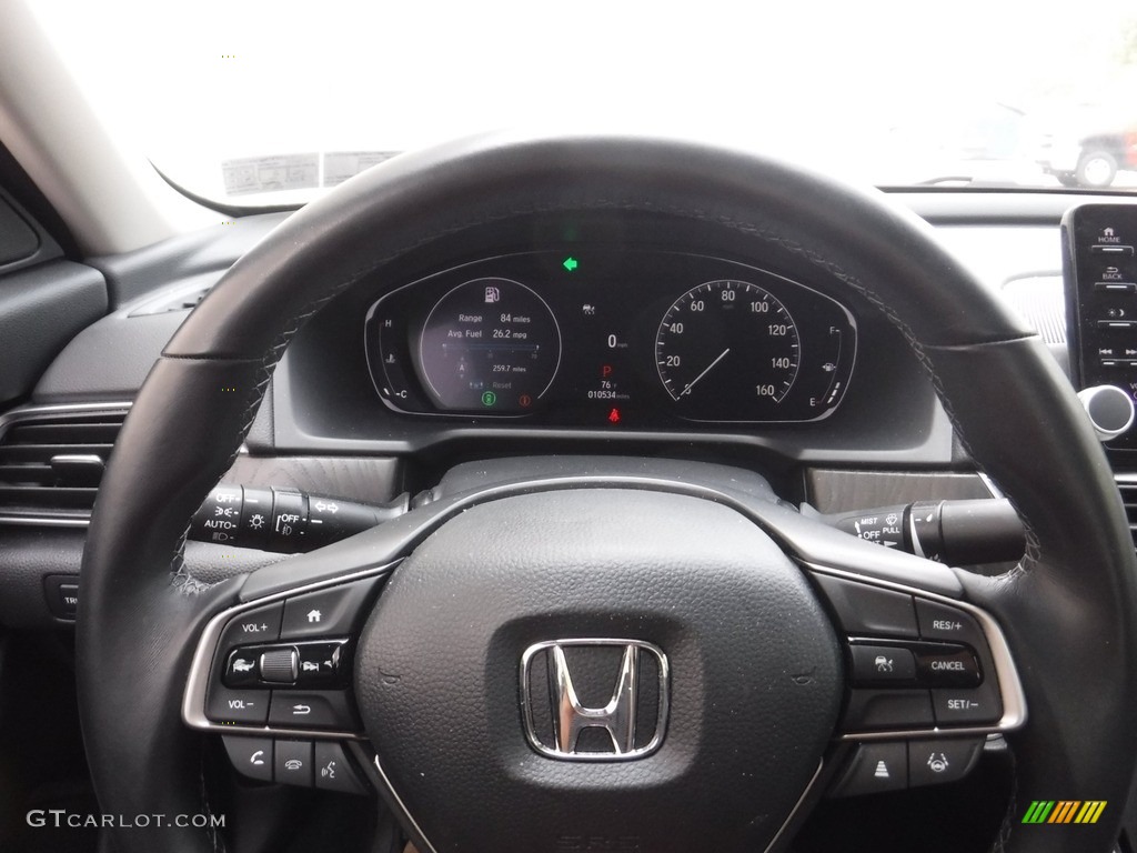 2021 Accord EX-L - Modern Steel Metallic / Black photo #26
