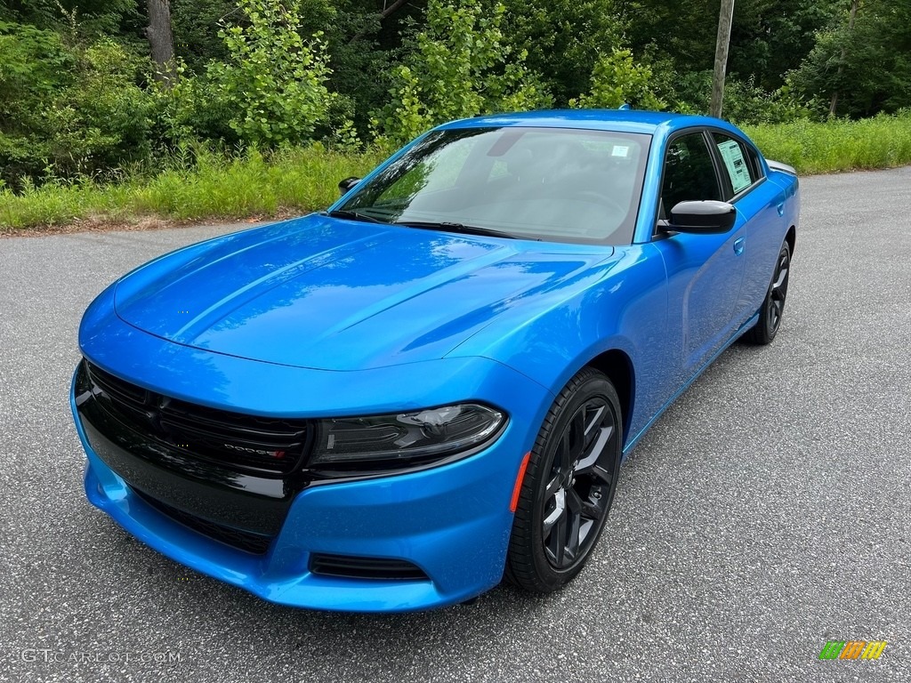 B5 Blue Pearl 2023 Dodge Charger SXT Blacktop Exterior Photo #146191986