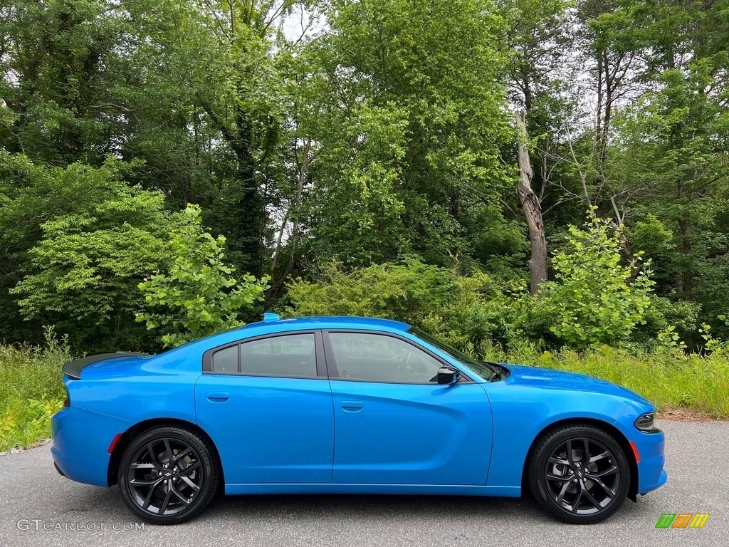 B5 Blue Pearl 2023 Dodge Charger SXT Blacktop Exterior Photo #146192058
