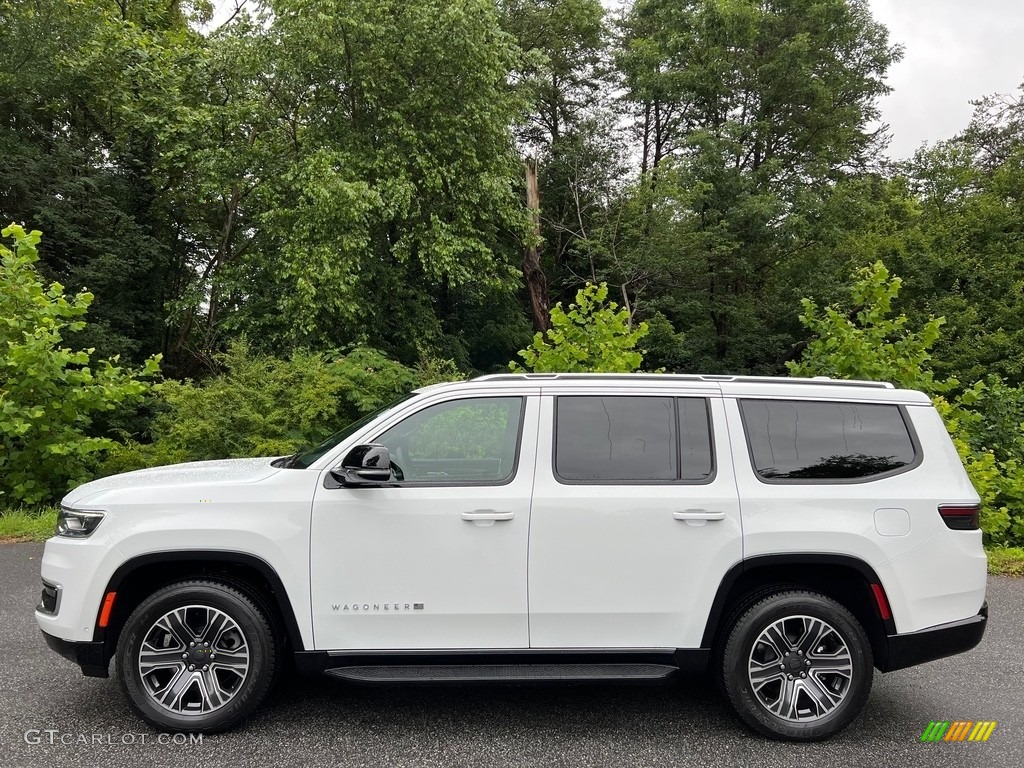 Bright White 2023 Jeep Wagoneer Base 4x4 Exterior Photo #146192676