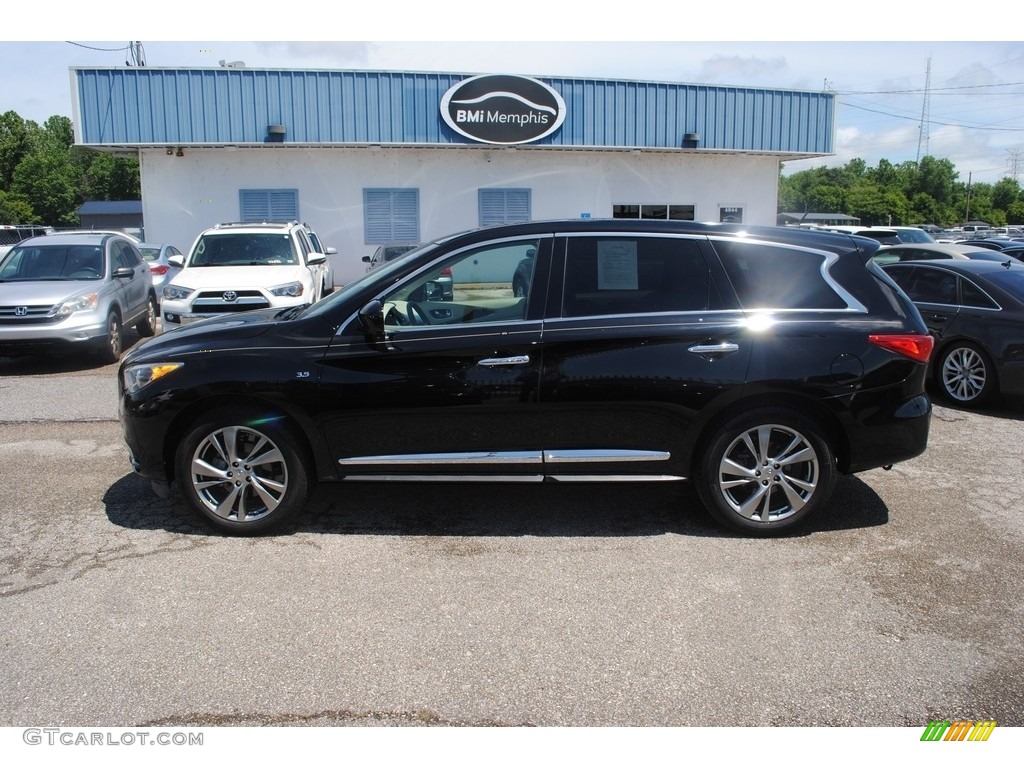 2015 QX60 3.5 AWD - Black Obsidian / Wheat photo #2