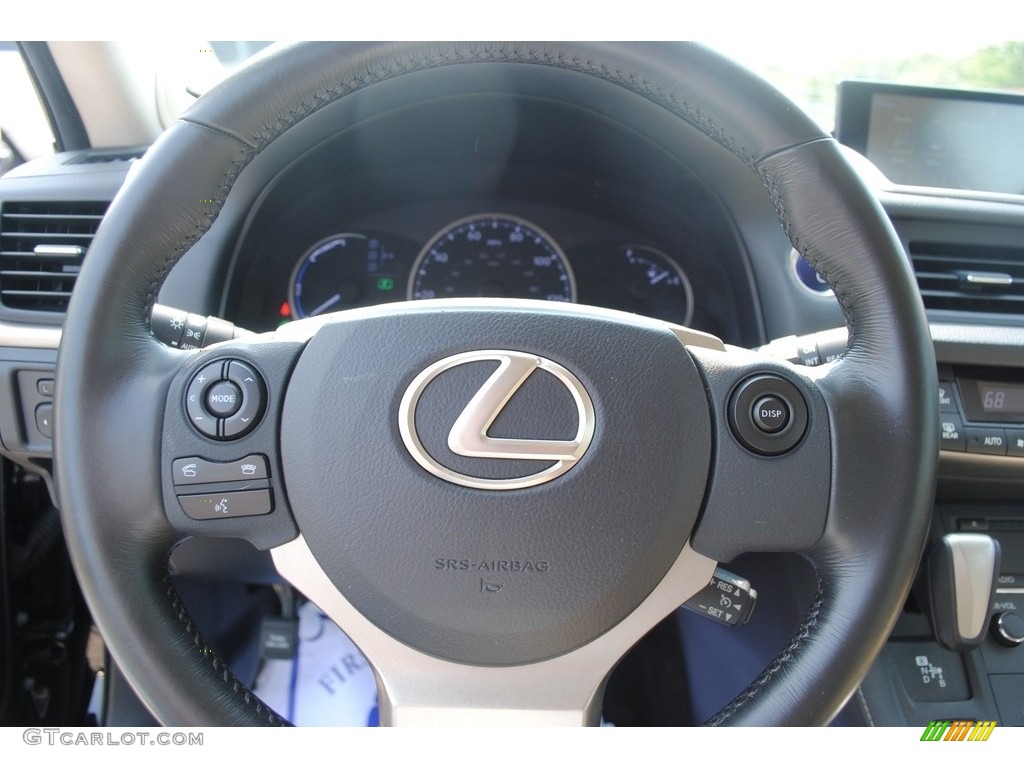 2015 Lexus CT 200h Hybrid Parchment Steering Wheel Photo #146194341
