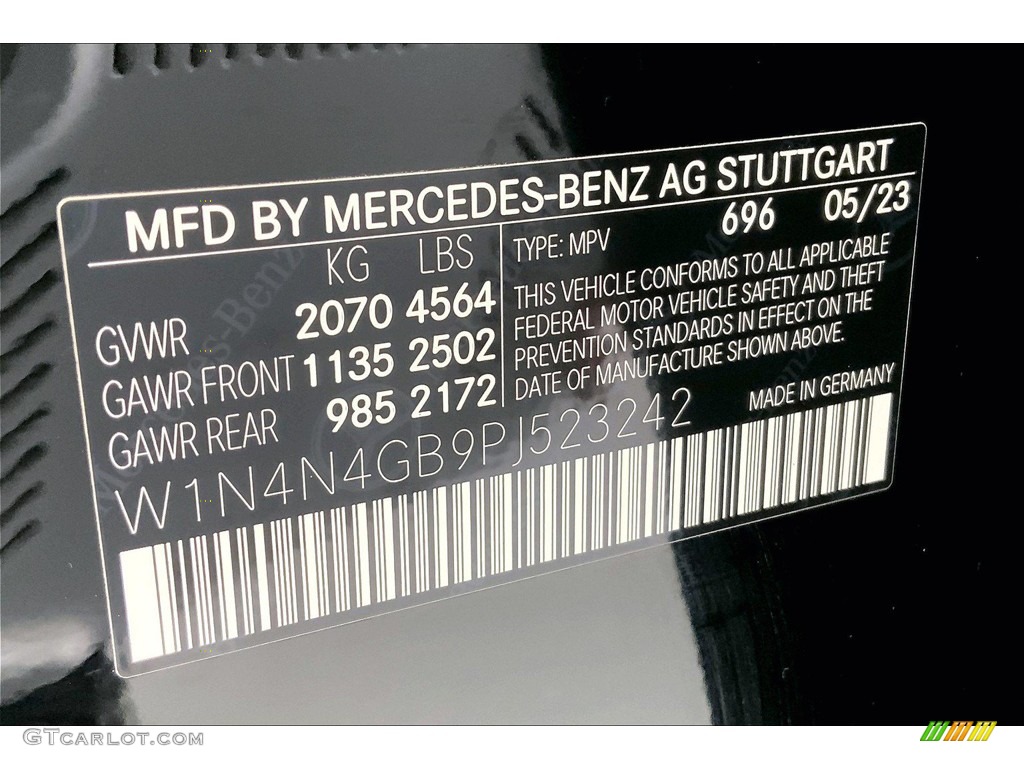 2023 Mercedes-Benz GLA 250 Color Code Photos