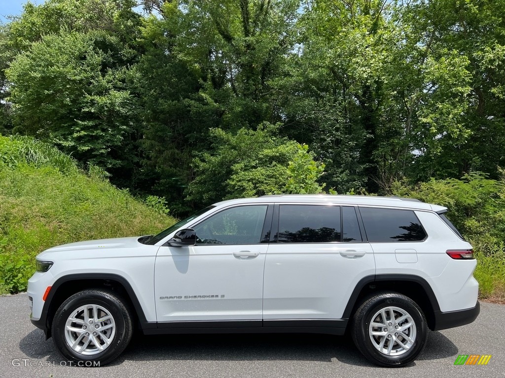 Bright White 2023 Jeep Grand Cherokee L Laredo 4x4 Exterior Photo #146194944