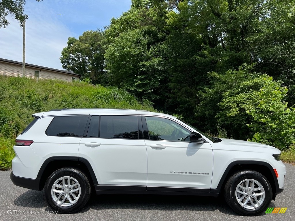 Bright White 2023 Jeep Grand Cherokee L Laredo 4x4 Exterior Photo #146195055