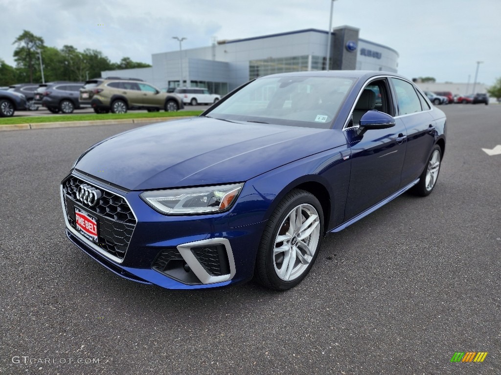 2021 A4 Premium quattro - Navarra Blue Metallic / Rock Gray photo #1