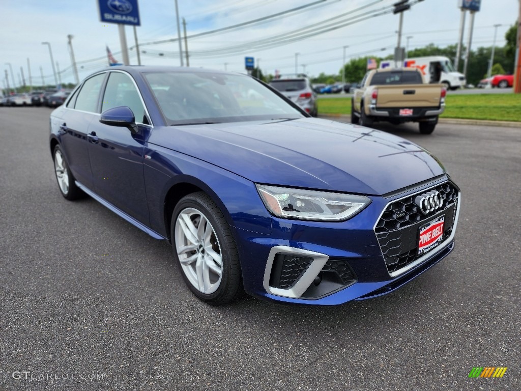 Navarra Blue Metallic 2021 Audi A4 Premium quattro Exterior Photo #146195565