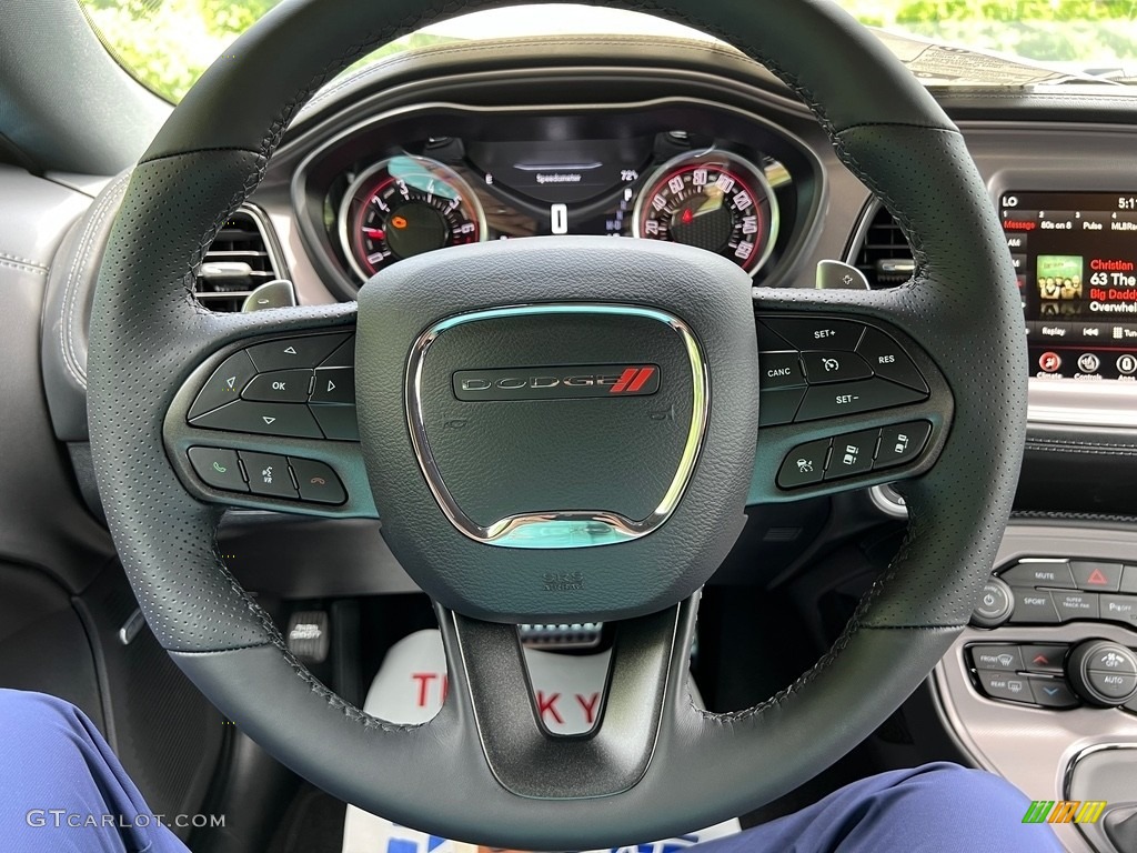 2023 Dodge Challenger GT Plus Black Steering Wheel Photo #146196216
