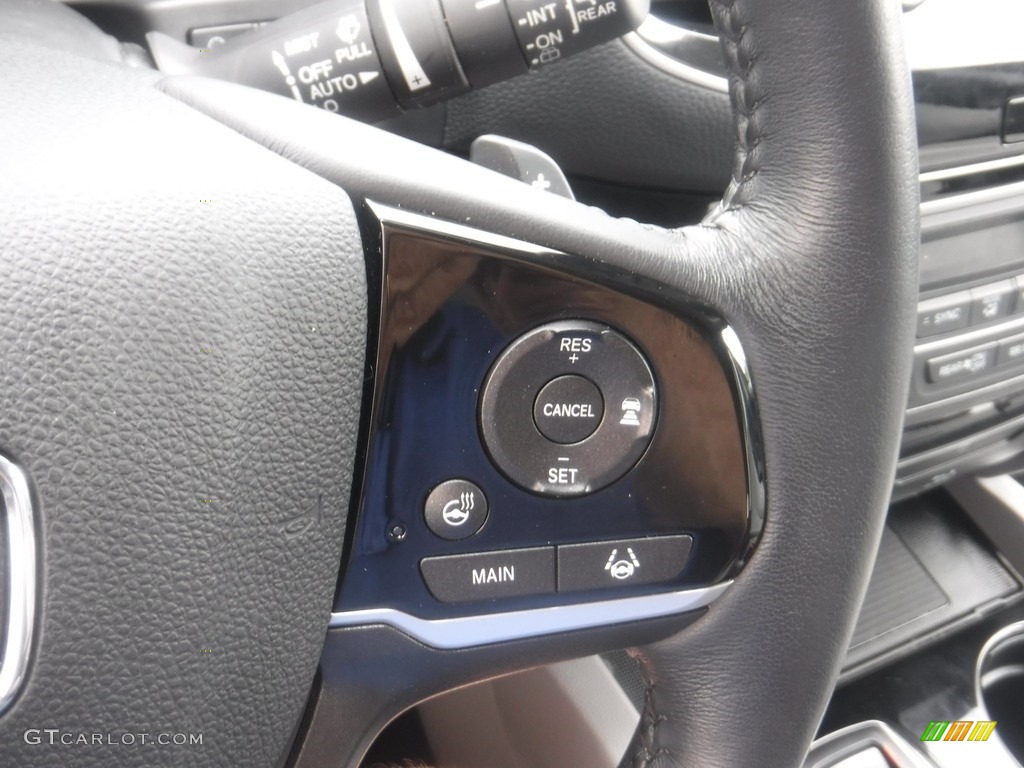 2020 Honda Pilot Elite AWD Gray Steering Wheel Photo #146196291