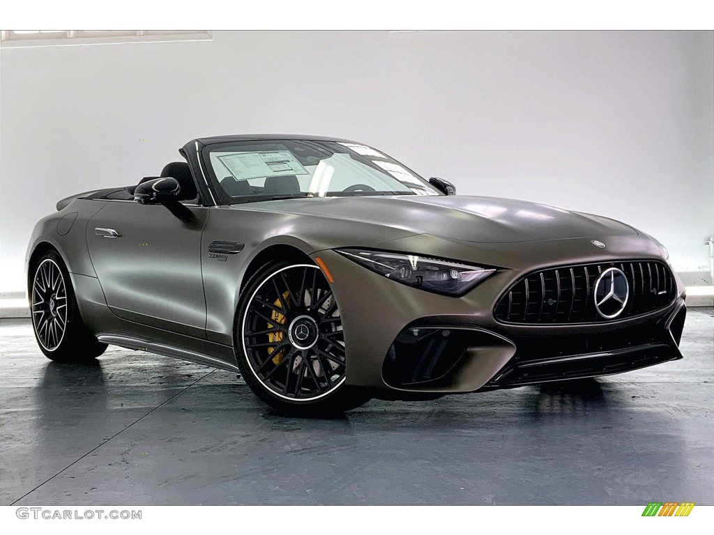 Monza Gray Magno (Matte) 2023 Mercedes-Benz SL AMG 63 Roadster Exterior Photo #146196559