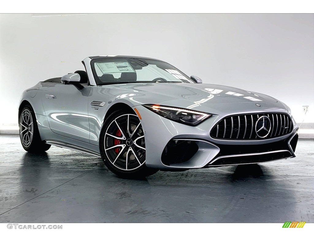 Cirrus Silver Metallic 2023 Mercedes-Benz SL AMG 55 Roadster Exterior Photo #146197242