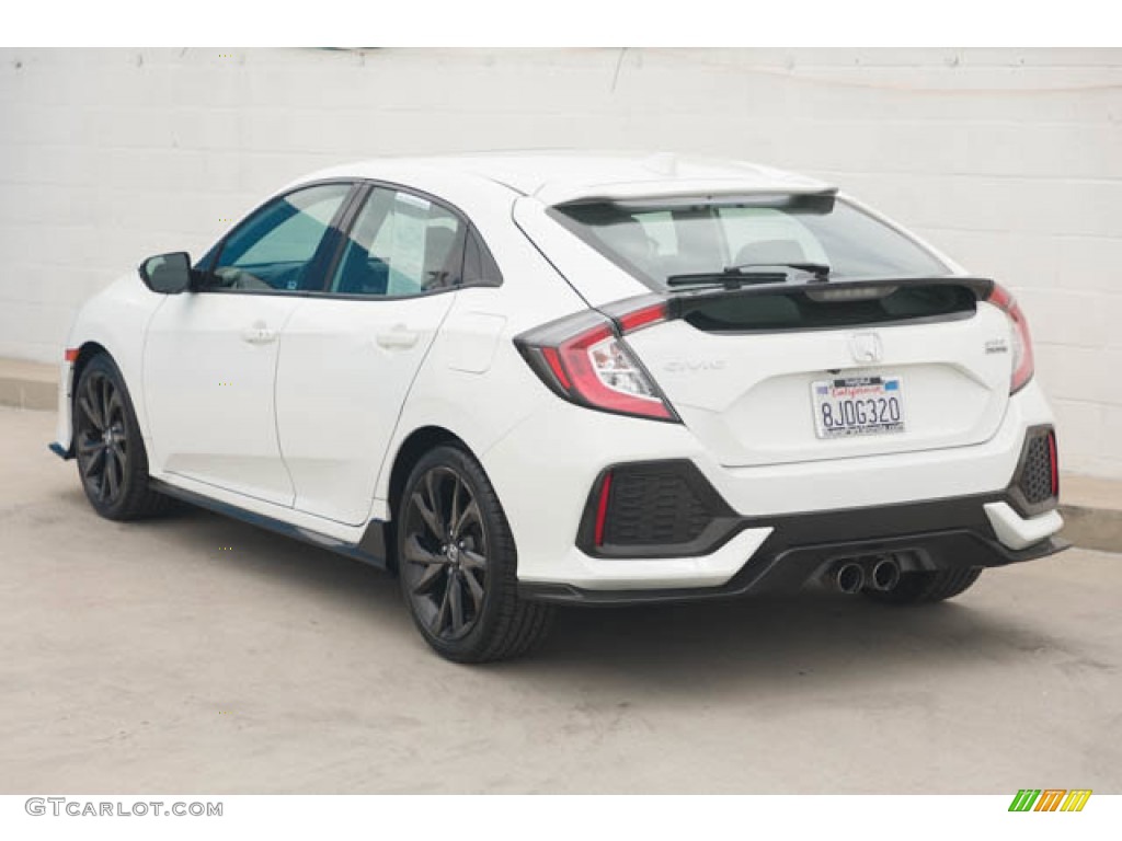 2019 Civic Sport Touring Hatchback - Taffeta White / Black photo #2