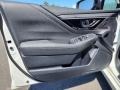 Slate Black 2022 Subaru Legacy Limited Door Panel