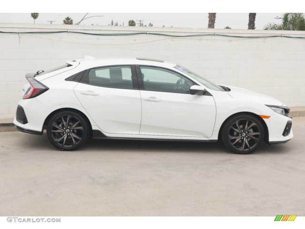 2019 Civic Sport Touring Hatchback - Taffeta White / Black photo #12