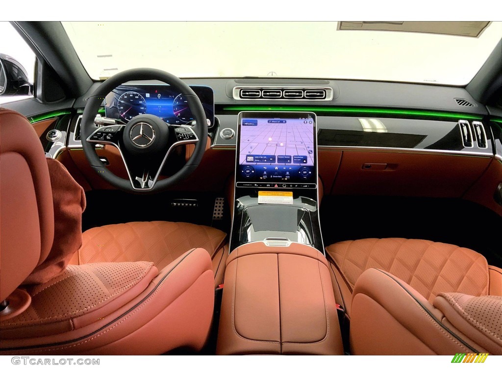 2023 Mercedes-Benz S 500 4Matic Sedan Sienna Brown/Black Dashboard Photo #146197560