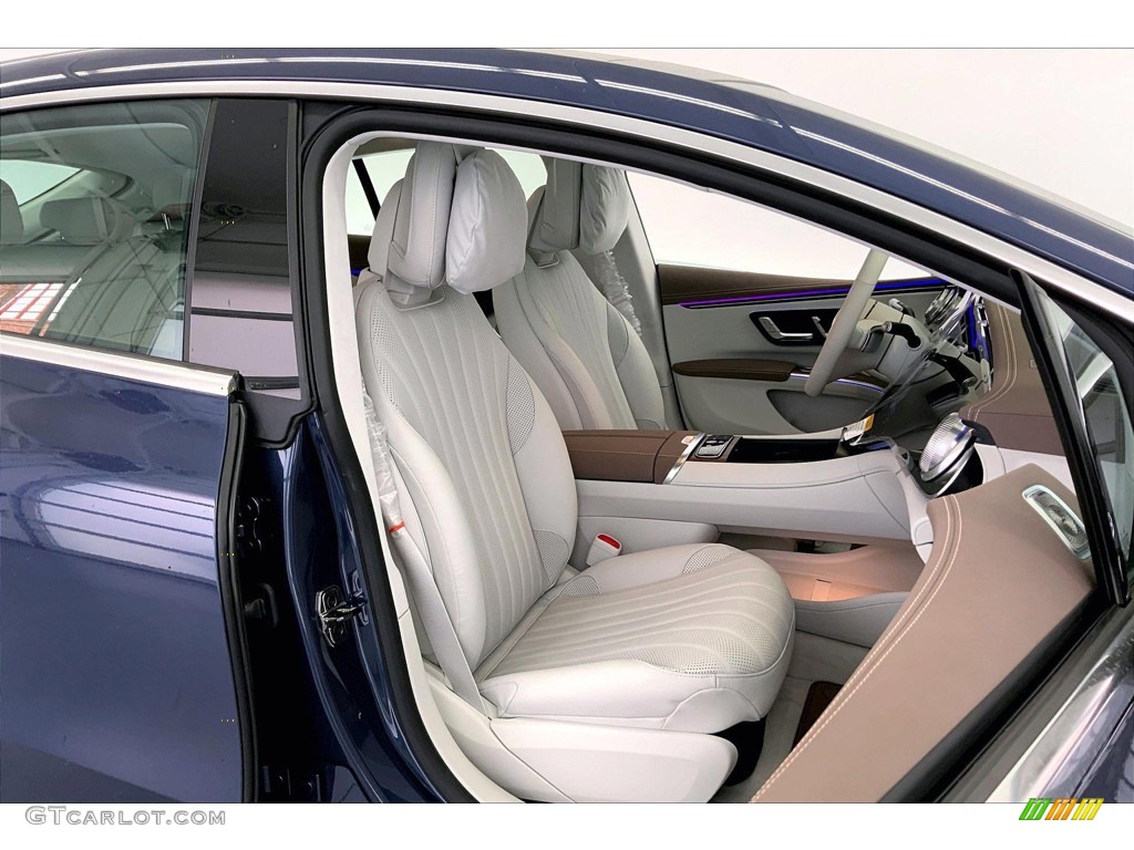Neva Gray/Sable Brown Interior 2023 Mercedes-Benz EQS 580 4Matic Sedan Photo #146199198
