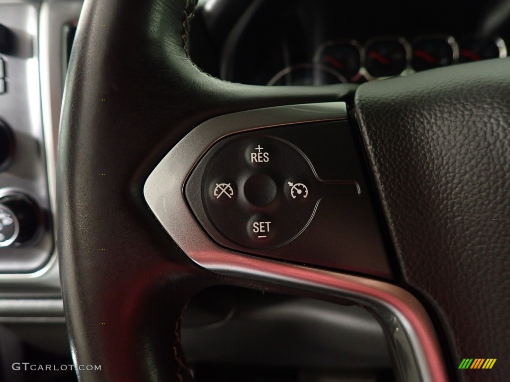2016 Chevrolet Silverado 2500HD LTZ Crew Cab 4x4 Jet Black Steering Wheel Photo #146199237