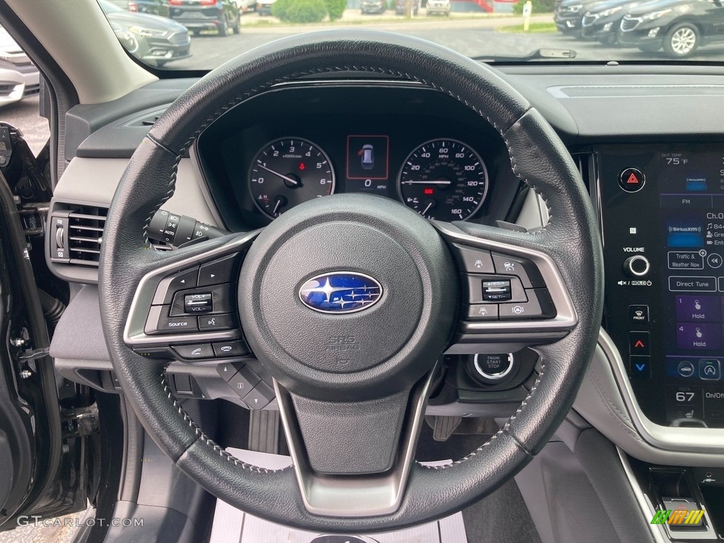 2022 Subaru Outback 2.5i Premium Titanium Gray Steering Wheel Photo #146199555