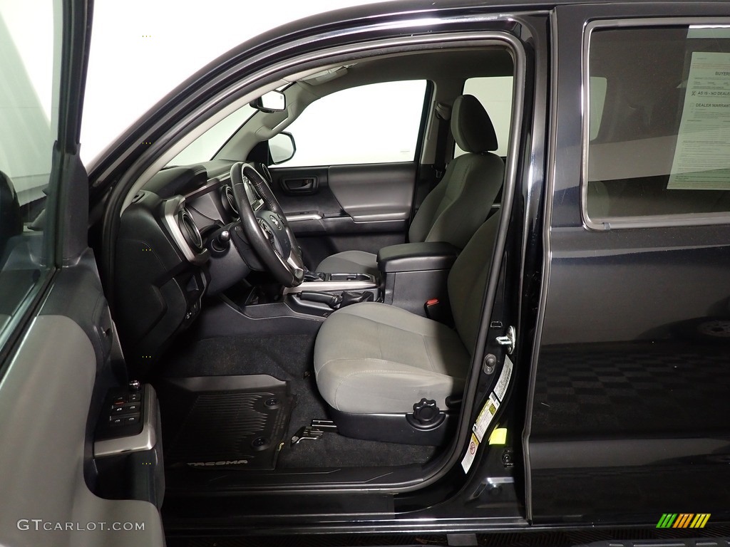 2018 Tacoma SR5 Double Cab 4x4 - Midnight Black Metallic / Cement Gray photo #17