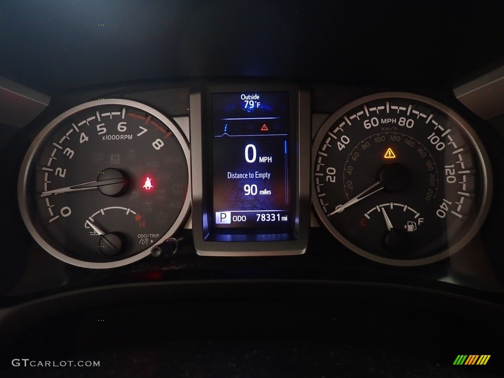 2018 Tacoma SR5 Double Cab 4x4 - Midnight Black Metallic / Cement Gray photo #23