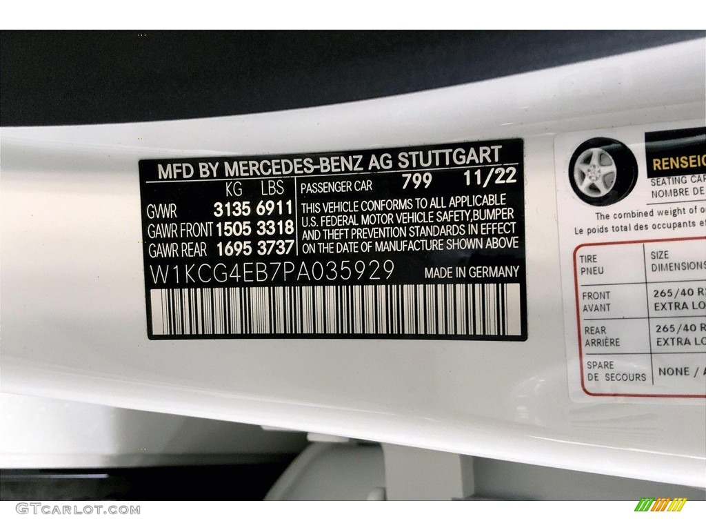 2023 Mercedes-Benz EQS 580 4Matic Sedan Color Code Photos