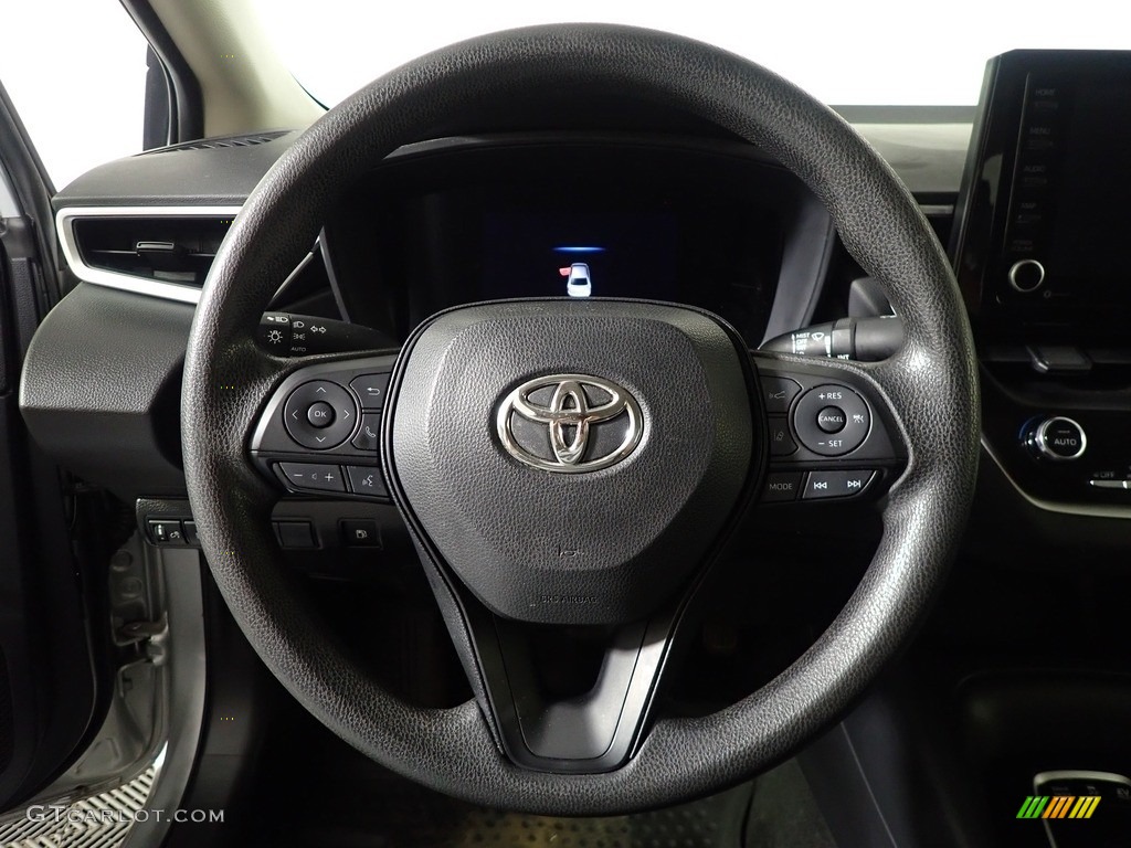 2022 Toyota Corolla LE Hybrid Black Steering Wheel Photo #146201037