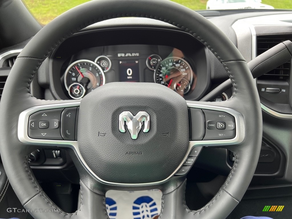 2023 Ram 2500 Big Horn Crew Cab 4x4 Black Steering Wheel Photo #146201052